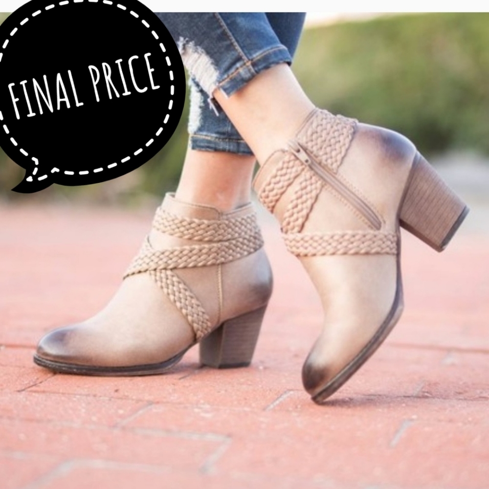 Hot NEW Womens Ombre Tan Brown Booties Boots